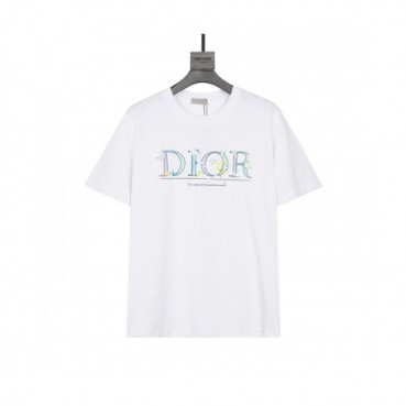 [디올]Dior 2021 Mm/Wm Casual Crew-neck Short Sleeved Tshirts 