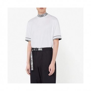 [펜디]Fendi 2021 Mens Logo Casual Short Sleeved Tshirts - 펜디 2021 남성 로고 캐쥬얼 코튼 반팔티 Fen0940x.Size(s 