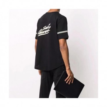 Saint Laurent 2021 Mens Logo Cotton Short Sleeved Tshirs - 입생로랑 2021 남성 로고 코튼 반팔티 Ysl0110x.Size(s 