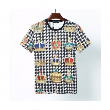 [돌체앤가바나]Dolce&Gabbana 2021 Mens Logo Silket Short Sleeved Tshirts - 돌체앤가바나 2021 남성 로고 실켓 반팔티 Dol0298x.Size(m 