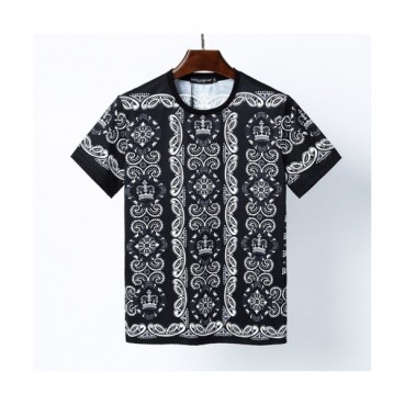 [돌체앤가바나]Dolce&Gabbana 2021 Mens Logo Silket Short Sleeved Tshirts - 돌체앤가바나 2021 남성 로고 실켓 반팔티 Dol0296x.Size(m 