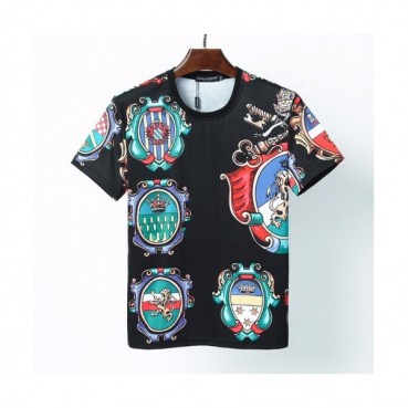 [돌체앤가바나]Dolce&Gabbana 2021 Mens Logo Silket Short Sleeved Tshirts - 돌체앤가바나 2021 남성 로고 실켓 반팔티 Dol0295x.Size(m 