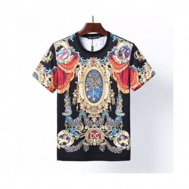 [돌체앤가바나]Dolce&Gabbana 2021 Mens Logo Silket Short Sleeved Tshirts - 돌체앤가바나 2021 남성 로고 실켓 반팔티 Dol0294x.Size(m 