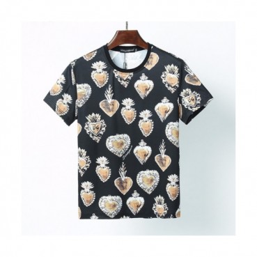 [돌체앤가바나]Dolce&Gabbana 2021 Mens Logo Silket Short Sleeved Tshirts - 돌체앤가바나 2021 남성 로고 실켓 반팔티 Dol0292x.Size(m 