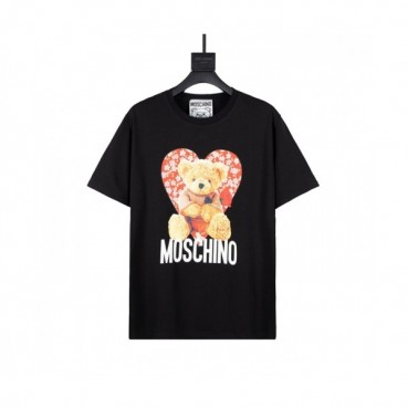 [모스키노]Moschino 2021 Mm/Wm Logo Cotton Short Sleeved Tshirts - 모스키노 2021 남/녀 로고 코튼 반팔티 Mos0142x.Size(xs 
