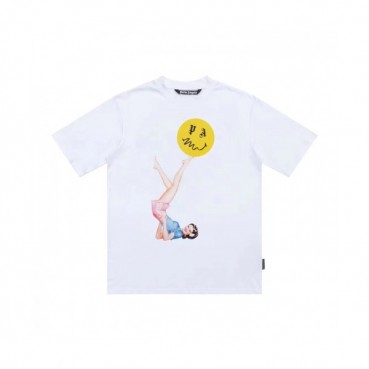 [팜 엔젤스]Palm Angels 2021 Mm/Wm Logo Cotton Short Sleeved Tshirts - 팜 엔젤스 2021 남/녀 로고 코튼 반팔티셔츠 Pam0287x.Size(s 
