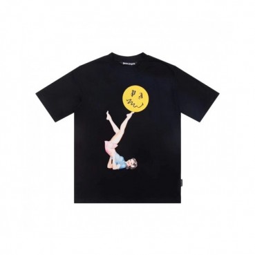 [팜 엔젤스]Palm Angels 2021 Mm/Wm Logo Cotton Short Sleeved Tshirts - 팜 엔젤스 2021 남/녀 로고 코튼 반팔티셔츠 Pam0286x.Size(s 