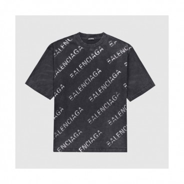 [발렌시아가]Balenciaga 2021 Mm/Wm Logo Cotton Short Sleeved Tshirts - 발렌시아가 2021 남/녀 로고 코튼 반팔티 Bal0963x.Size(xs 