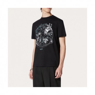 [발렌티노]Valentino 2021 Mens Logo Crew-neck Short Sleeved Tshirts 