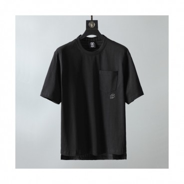 Shellac Mens Black Tshirts - 셸락 2021 남성 캐쥬얼 반팔티 She19x