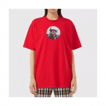Burberry Mm/Wm Logo Cotton Short Sleeved Tshirts - 버버리 2021 남/녀 로고 코튼 반팔티 Bur03703x.Size(s 