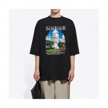 [발렌시아가]Balenciaga 2021 Mm/Wm Logo Cotton Short Sleeved Tshirts - 발렌시아가 2021 남/녀 로고 코튼 반팔티 Bal0948x.Size(xs 