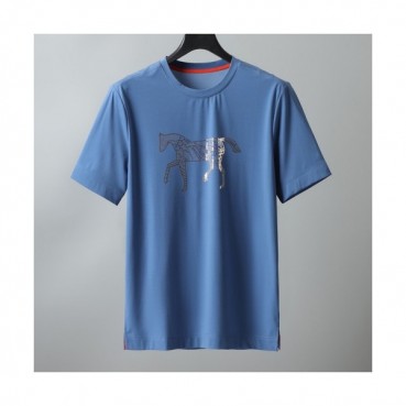 [에르메스]Hermes 2021 Mens Crew-neck Short Sleeved Tshirts 