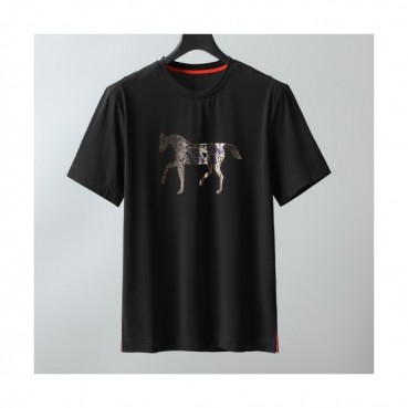 [에르메스]Hermes 2021 Mens Crew-neck Short Sleeved Tshirts 