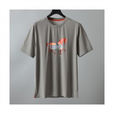 [에르메스]Hermes 2021 Mens Crew-neck Short Sleeved Tshirts 
