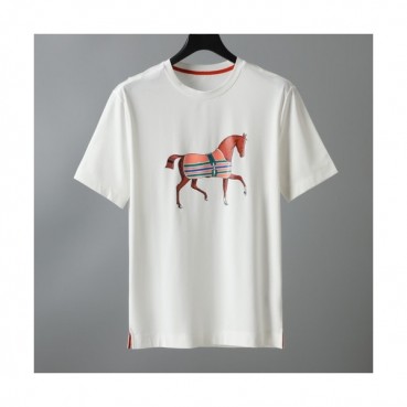 [에르메스]Hermes 2021 Mens Crew-neck Short Sleeved Tshirts 