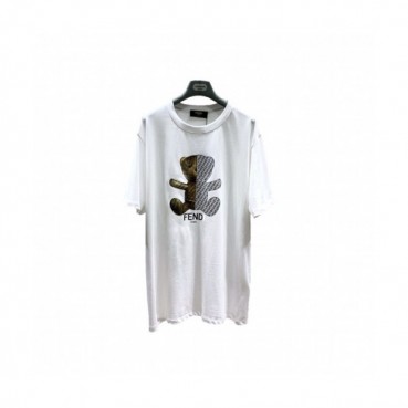 [펜디]Fendi 2021 Mens Logo Casual Short Sleeved Tshirts - 펜디 2021 남성 로고 캐쥬얼 코튼 반팔티 Fen0933x.Size(s 