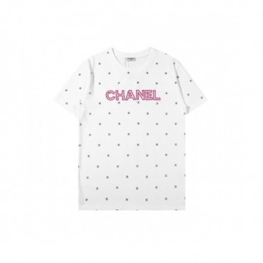 [샤넬]Chanel 2021 Mm/Wm 'CC' Logo Cotton Short Sleeved Tshirts - 샤넬 2021 남/녀 'CC'로고 코튼 반팔티 Cnl0662x.Size(s 