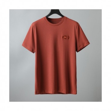 [페라가모]Ferragamo 2021 Mens Basic Logo Cotton Short Sleeved Tshirts - 페라가모 2021 남성 베이직 로고 코튼 반팔티 Fer0321x.Size(m 
