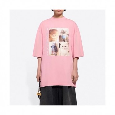 [발렌시아가]Balenciaga 2021 Mm/Wm Logo Cotton Short Sleeved Tshirts - 발렌시아가 2021 남/녀 로고 코튼 반팔티 Bal0943x.Size(xs 