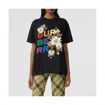 Burberry Mm/Wm Logo Cotton Short Sleeved Tshirts - 버버리 2021 남/녀 로고 코튼 반팔티 Bur03668x.Size(s 