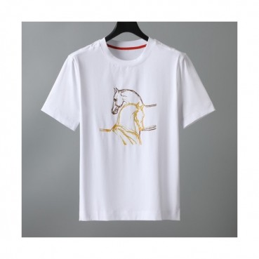 [에르메스]Hermes 2021 Mens Crew-neck Short Sleeved Tshirts 