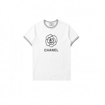 [샤넬]Chanel 2021 Mm/Wm 'CC' Logo Cotton Short Sleeved Tshirts - 샤넬 2021 남/녀 'CC'로고 코튼 반팔티 Cnl0657x.Size(xs 