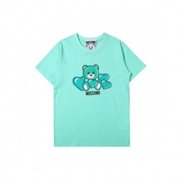 [모스키노]Moschino 2021 Mm/Wm Logo Cotton Short Sleeved Tshirts - 모스키노 2021 남/녀 로고 코튼 반팔티 Mos0138x.Size(s 