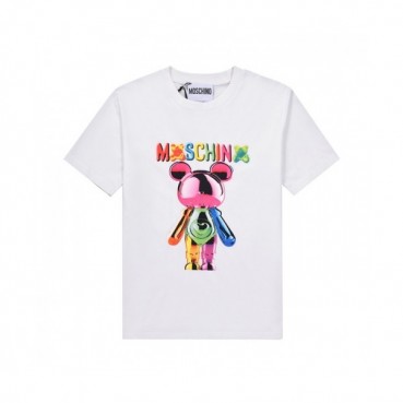 [모스키노]Moschino 2021 Mm/Wm Logo Cotton Short Sleeved Tshirts - 모스키노 2021 남/녀 로고 코튼 반팔티 Mos0135x.Size(s 