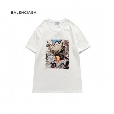 [발렌시아가]Balenciaga 2021 Mm/Wm Logo Cotton Short Sleeved Tshirts - 발렌시아가 2021 남/녀 로고 코튼 반팔티 Bal0933x.Size(s 