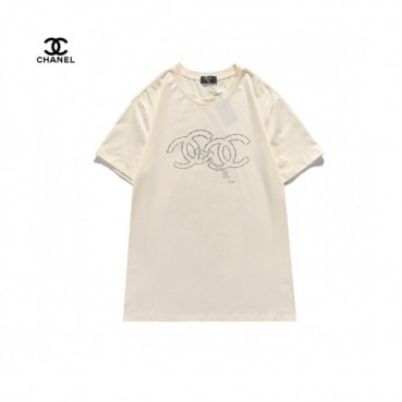 [샤넬]Chanel 2021 Mm/Wm 'CC' Logo Cotton Short Sleeved Tshirts - 샤넬 2021 남/녀 'CC'로고 코튼 반팔티 Cnl0656x.Size(s 