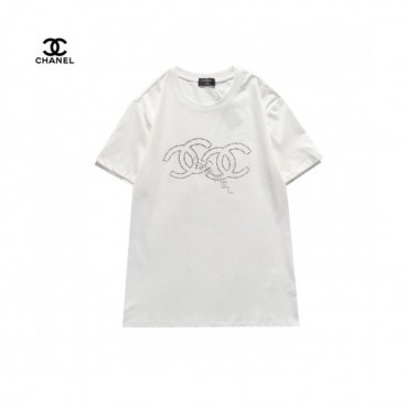[샤넬]Chanel 2021 Mm/Wm 'CC' Logo Cotton Short Sleeved Tshirts - 샤넬 2021 남/녀 'CC'로고 코튼 반팔티 Cnl0655x.Size(s 