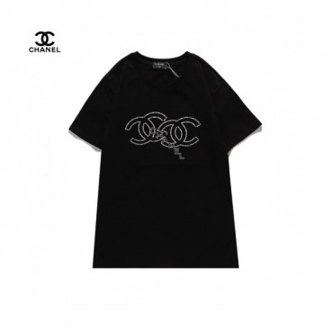 [샤넬]Chanel 2021 Mm/Wm 'CC' Logo Cotton Short Sleeved Tshirts - 샤넬 2021 남/녀 'CC'로고 코튼 반팔티 Cnl0654x.Size(s 