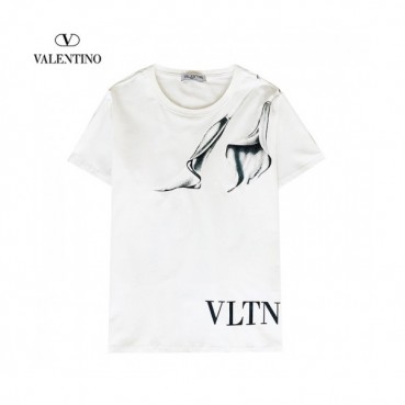 [발렌티노]Valentino 2021 Mens Logo Crew-neck Short Sleeved Tshirts 