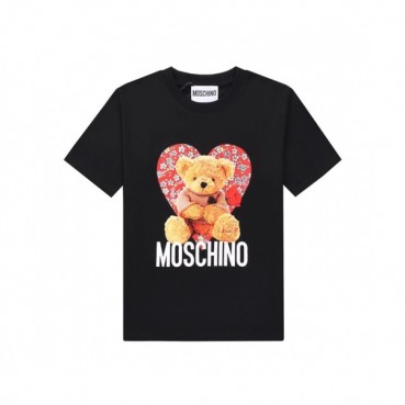 [모스키노]Moschino 2021 Mm/Wm Logo Cotton Short Sleeved Tshirts - 모스키노 2021 남/녀 로고 코튼 반팔티 Mos0129x.Size(s 
