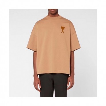 Ami 2020 Mm/Wm Casual Cotton Short Sleeved Tshirt - 아미 2020 남/녀 로고 코튼 캐쥬얼 반팔티 Ami0082x.Size(s 