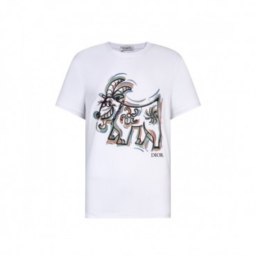 [디올]Dior 2021 Mm/Wm Casual Crew-neck Short Sleeved Tshirts 