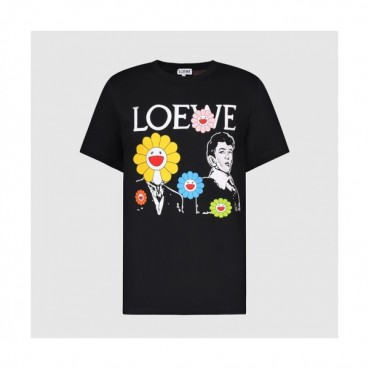 [로에베]Loewe 2021 Mm/Wm Smile Short Sleeved Tshirts - 로에베 2021 남자 스마일 실켓 반팔티 Loe0367x.Size(s 