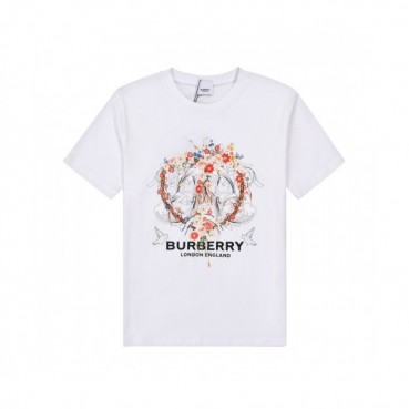 [버버리]Burberry 2021 Mm/Wm Logo Cotton Short Sleeved Tshirts - 버버리 2021 남/녀 로고 코튼 반팔티 Bur03648x.Size(s 