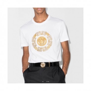 [베르사체]Versace 2021 Mens Logo Short Sleeved Tshirts - 베르사체 2021 남성 메두사 반팔티 Ver0778x.Size(s 