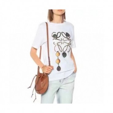 [로에베]Loewe 2020 Mm/Wm Smile Short Sleeved Tshirts - 로에베 2020 남자 스마일 실켓 반팔티 Loe0347x.Size(m 