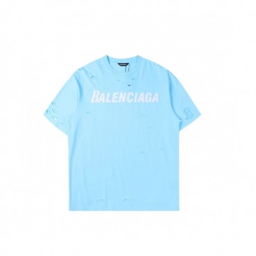 Balenciaga Mm/Wm Logo Cotton Short Sleeved Tshirts - 발렌시아가 남/녀 로고 코튼 반팔티 Bal0911x.Size(xs 