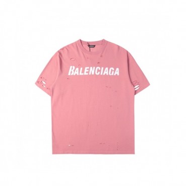 Balenciaga  Mm/Wm Logo Cotton Short Sleeved Tshirts - 발렌시아가 남/녀 로고 코튼 반팔티 Bal0910x.Size(xs 
