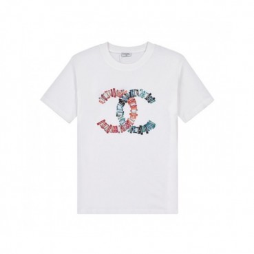 [샤넬]Chanel 2020 Mm/Wm 'CC' Logo Cotton Short Sleeved Tshirts - 샤넬 2020 남/녀 'CC'로고 코튼 반팔티 Cnl0640x.Size(xs 