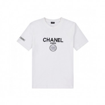 [샤넬]Chanel 2020 Mm/Wm 'CC' Logo Cotton Short Sleeved Tshirts - 샤넬 2020 남/녀 'CC'로고 코튼 반팔티 Cnl0638x.Size(xs 