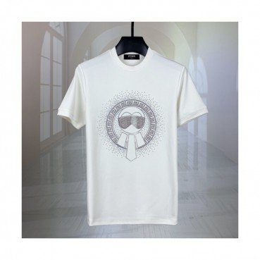 [펜디]Fendi 2020 Mens Logo Casual Short Sleeved Tshirts - 펜디 2020 남성 로고 캐쥬얼 코튼 반팔티 Fen0883x.Size(m 
