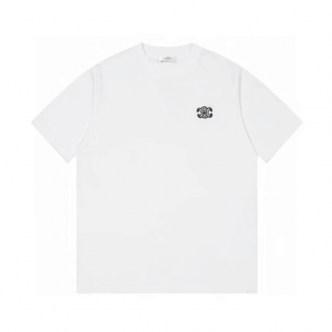 Celine 2024 Mens Hedi Slimane Logo Cotton Short Sleeved Tshirts - 셀린느 2024 남성 로고 코튼 반팔티 Cel0083x.Size(xs 