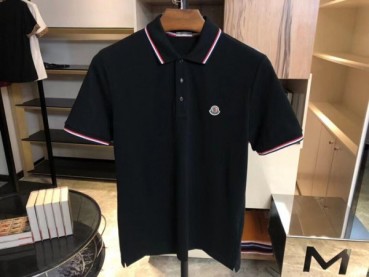 [매장판]Moncler 2022 Mens Logo Short Sleeved Polo Cotton Tshirts - 몽클레어 2022 남성 로고 코튼 폴로 반팔티 Moc01841x.Size(m 