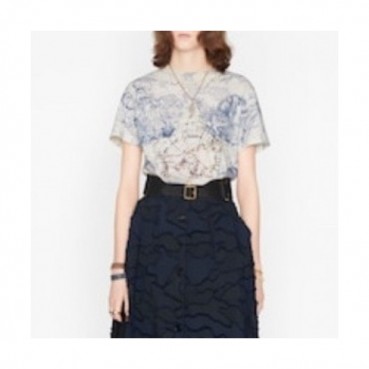 Dior 2020 Womens Crew-neck Short Sleeved Tshirts 