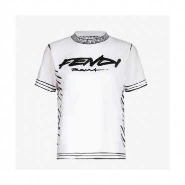 [펜디]Fendi 2020 Mens Logo Casual Short Sleeved Tshirts - 펜디 2020 남성 로고 캐쥬얼 코튼 반팔티 Fen0795x.Size(xs 
